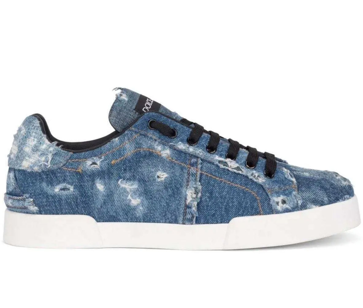 Dolce & Gabbana Patch Denim ブルー｜スニーカー