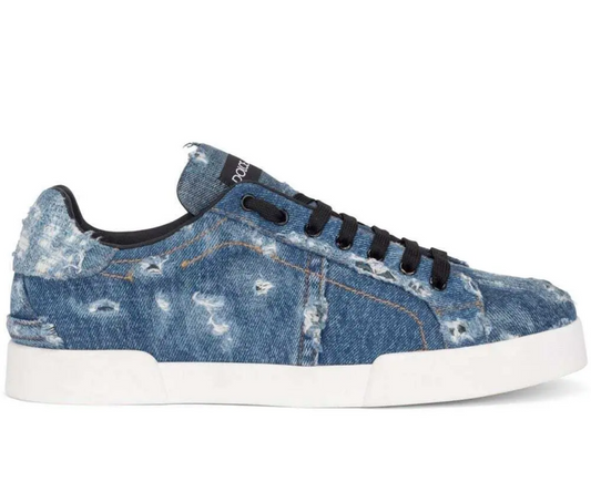 Dolce & Gabbana Patch Denim ブルー｜スニーカー