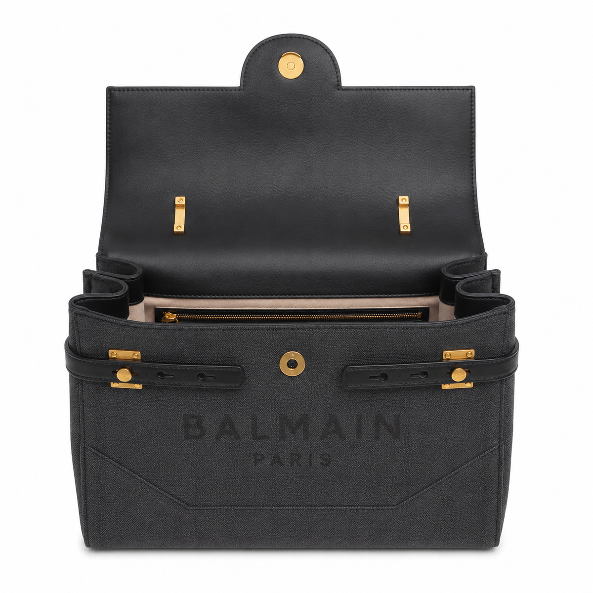 Balmain b-buzz Handle Tela ブラック｜ショルダーバッグ