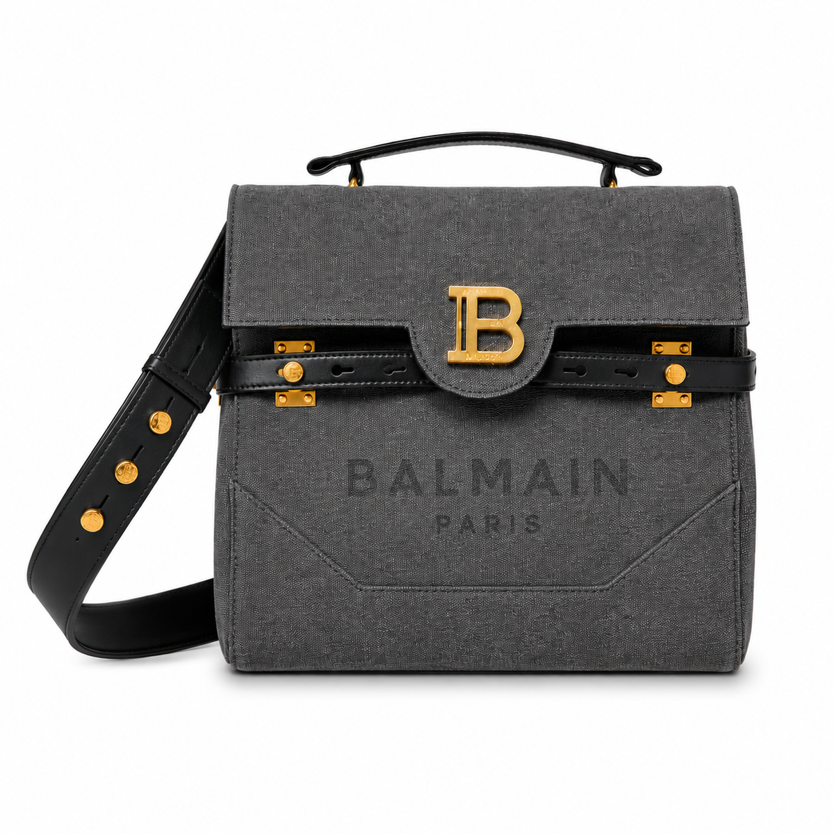 Balmain b-buzz Handle Tela ブラック｜ショルダーバッグ