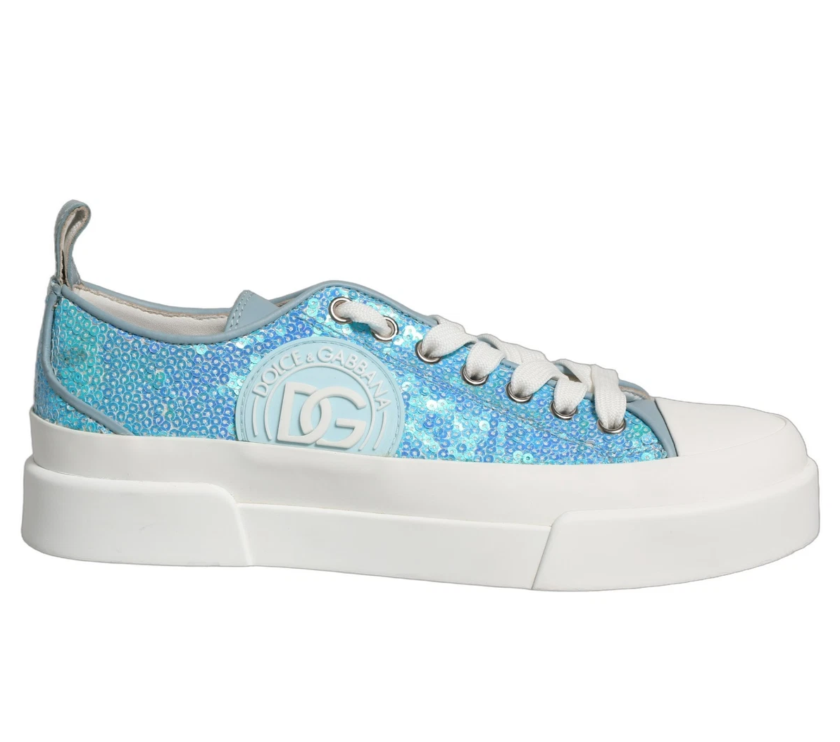 Dolce & Gabbana Sneaker Bassa Sequins Light ブルー｜スニーカー