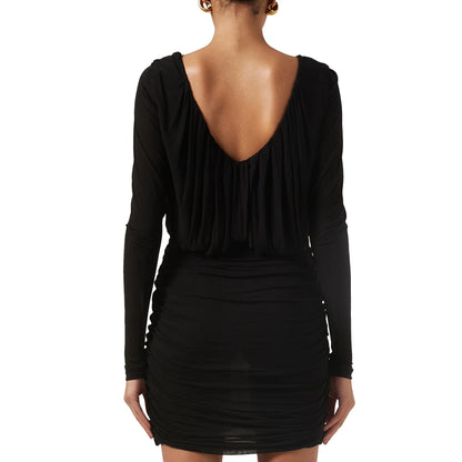 Saint Laurent Mini Draped Dress｜ワンピース
