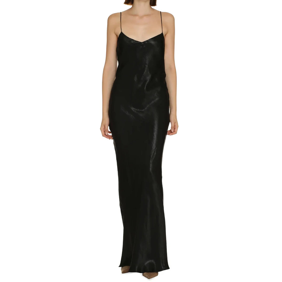 Saint Laurent Satin Long Dress｜ワンピース