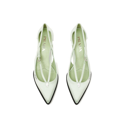 Prada Cut-Out Satin Pumps｜ヒール