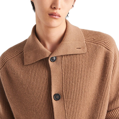 Prada Ribbed Knit Cashmere Cardigan｜ニット