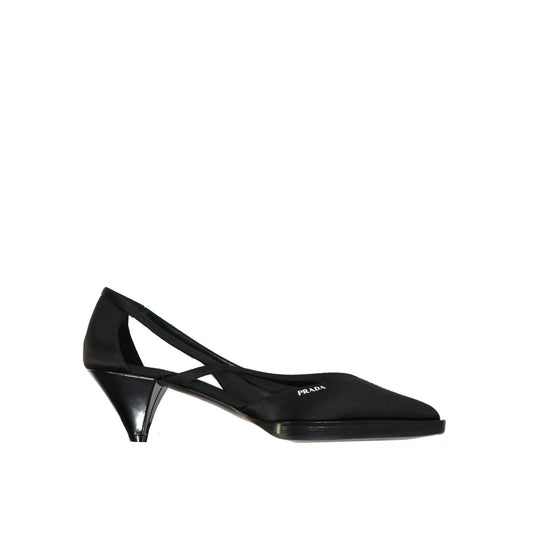 Prada 55mm Cut-Out Satin Pumps｜ヒール