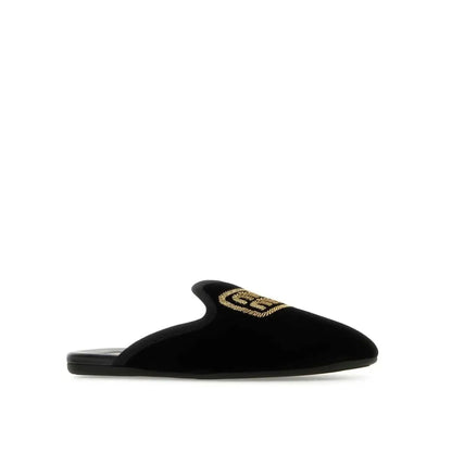 Miu Miu Logo Embroidered Slip-On Mules｜ローファー