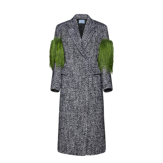 Prada Herringbone Wool Coat｜コート
