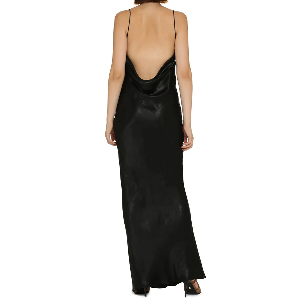 Saint Laurent Satin Long Dress｜ワンピース