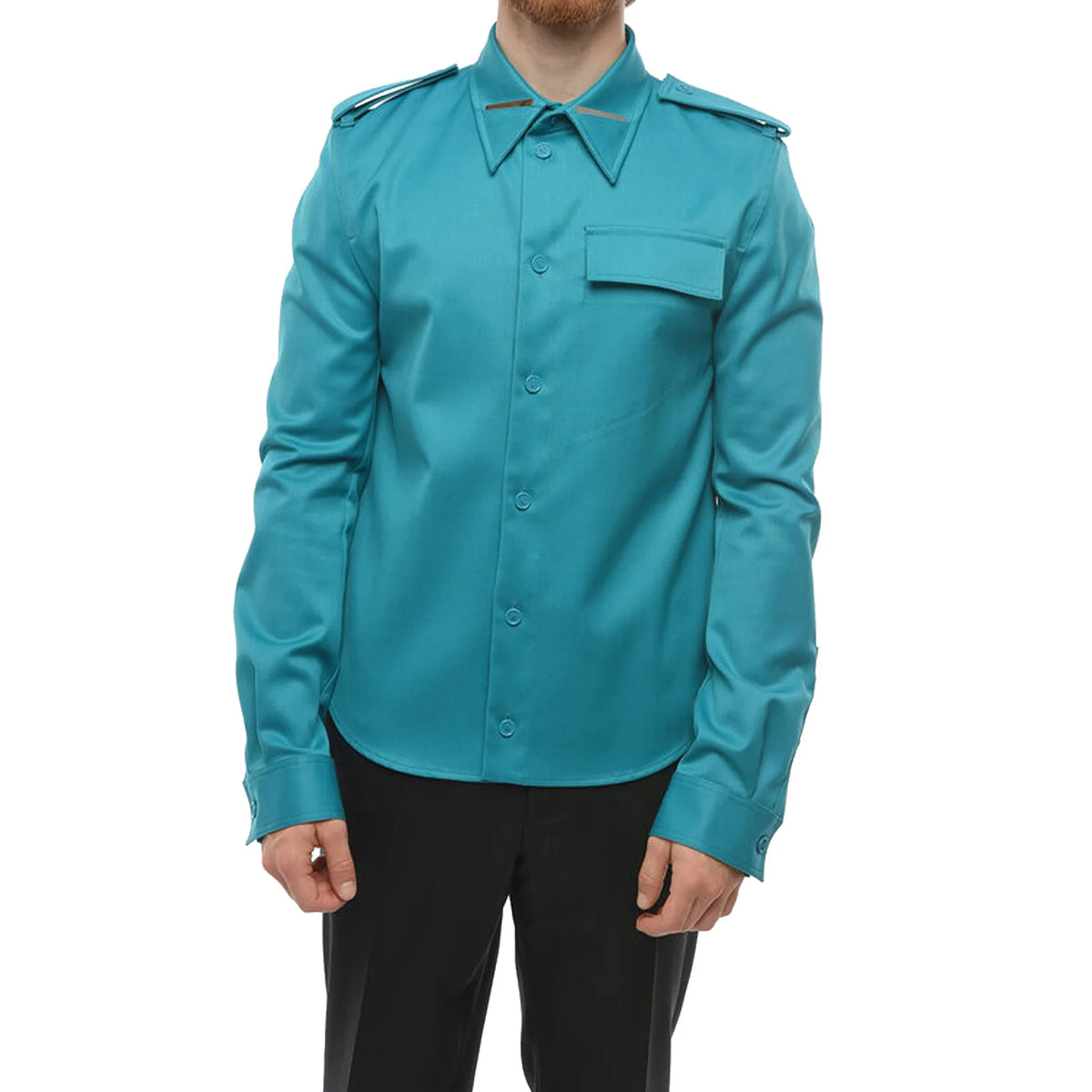 Bottega Veneta Grain De Poudre Wool Shirt｜シャツ