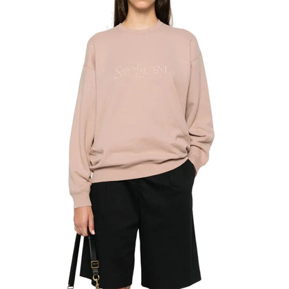 Saint Laurent Cotton Logo Sweatshirt｜ニット