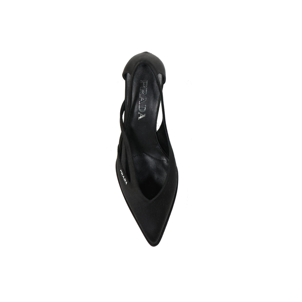 Prada 55mm Cut-Out Satin Pumps｜ヒール