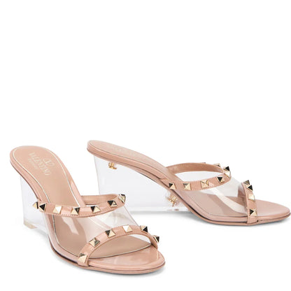 Valentino Garavani ROCKSTUD transparent Mules｜ローファー