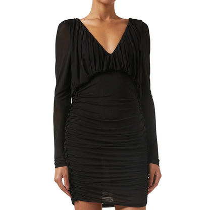 Saint Laurent Mini Draped Dress｜ワンピース