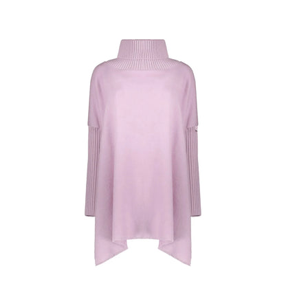 Herno high-collar Asymmetric Poncho｜ニット