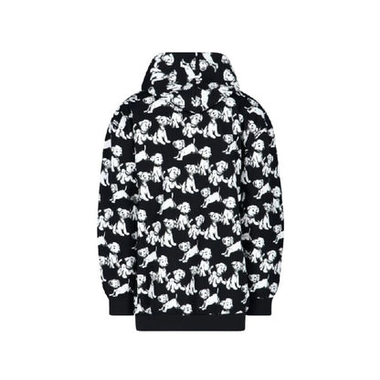 Celine Hooded Printed Dogs Sweatshirt｜ニット